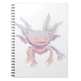Caderno Espiral Axolotl Realista