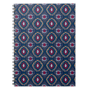 Caderno Espiral Aztec Allure: Legância Tribal Striped