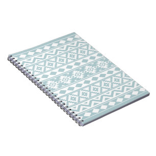 Caderno Espiral Aztec Essência Ptn IIIb Pato Azul e Branco