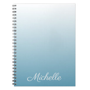 Caderno Espiral Azul-anjo verde personalizado