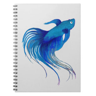 Caderno Espiral Azul Betta Watercolor