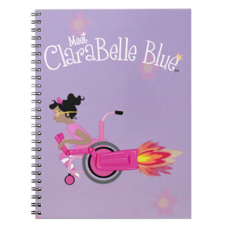 Caderno espiral azul de ClaraBelle - BKGRD FLORAL