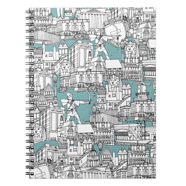 CADERNO ESPIRAL AZUL DE NOTTINGHAM (Frente)