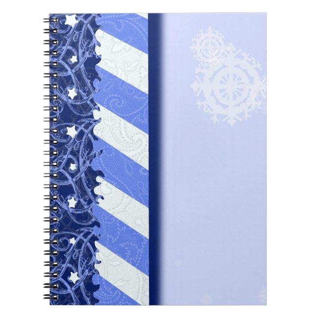 Caderno Espiral Azul do inverno (Frente)