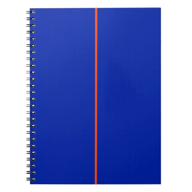 Caderno Espiral Azul e Laranja PERSONALIZADO (Frente)