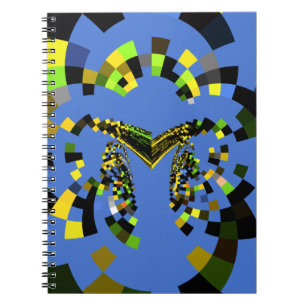 Caderno Espiral Azul M