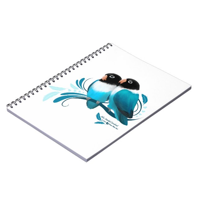 Caderno Espiral Azul-mascarado (Left Side)