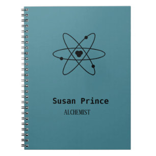 Caderno Espiral Azul minimalista