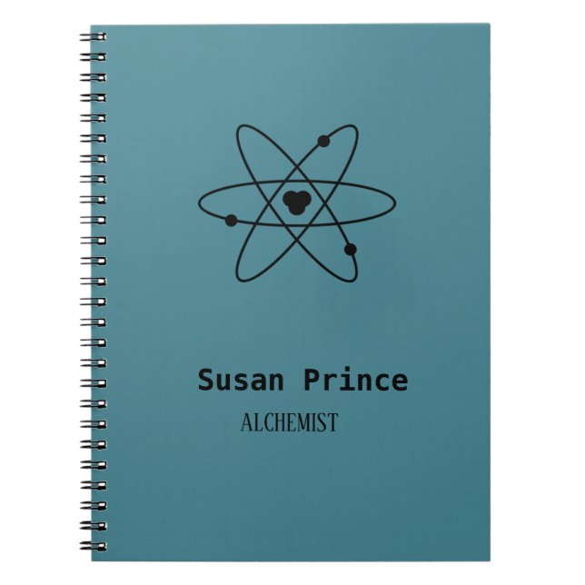 Caderno Espiral Azul minimalista (Frente)