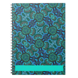 Caderno Espiral Azul profundo