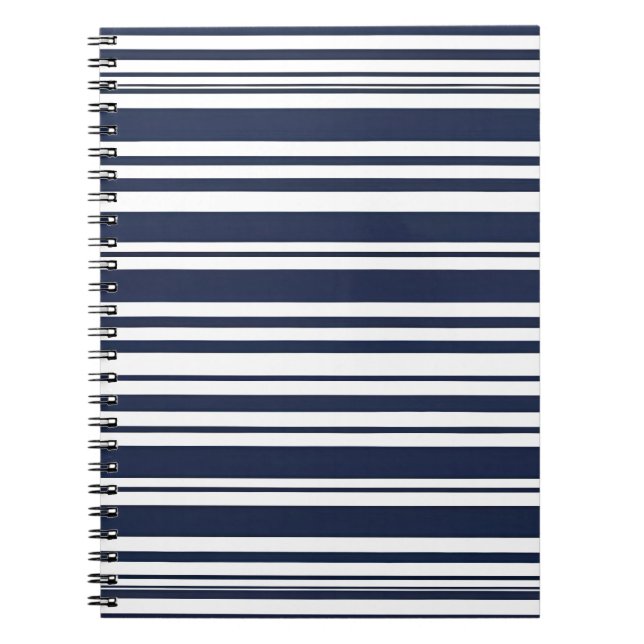 Caderno Espiral Azul Simples e Moderno com Strike (Frente)