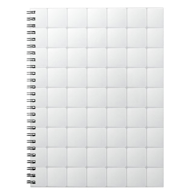 Caderno Espiral Azulejo branco (Frente)