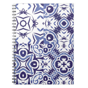 Caderno Espiral Azulejos azulejo cerâmicos de cor decorativa. Fash