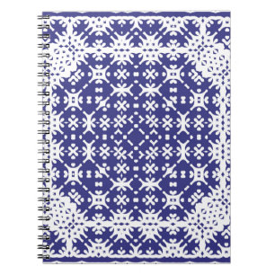 Caderno Espiral Azulejos azulejo cerâmicos de cor decorativa. Míni