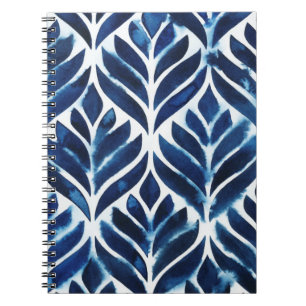 Caderno Espiral Azulejos de cobalto para aquarelas IV