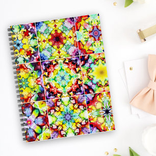 Caderno Espiral Azulejos do Mediterrâneo, Azulejos de Tinta Álcool