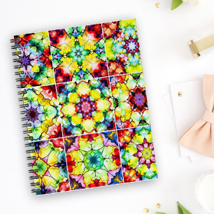 Caderno Espiral Azulejos do Mediterrâneo, Azulejos de Tinta Álcool