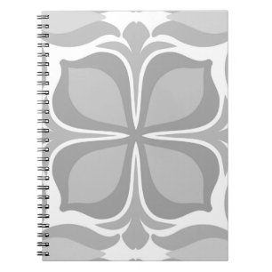 Caderno Espiral Azulejos geolétricos neutros