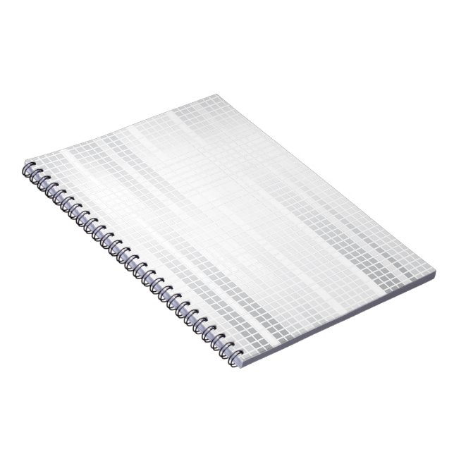 Caderno Espiral Azulejos Mosaicos Brancos (Lado Direito)