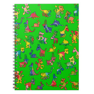 Caderno Espiral Azulejos-Padrão de abstrato