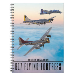 CADERNO ESPIRAL B-17 BOMBRA DE FORTALHO-VOADOR