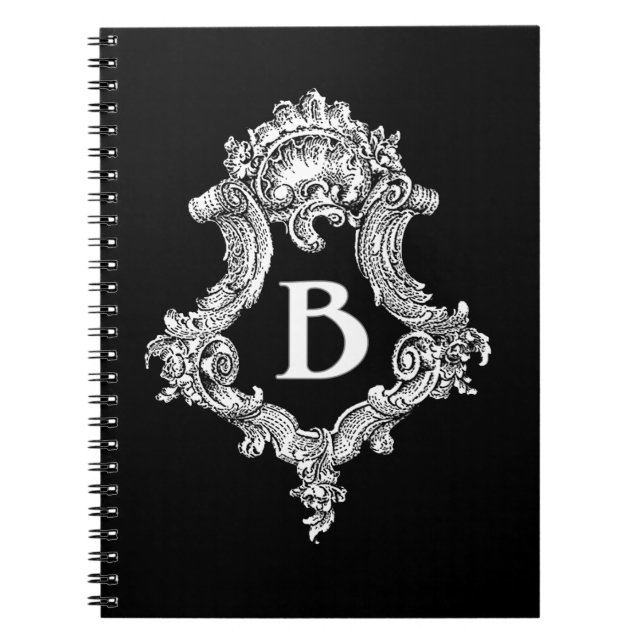 Caderno Espiral B Monograma Inicial (Frente)