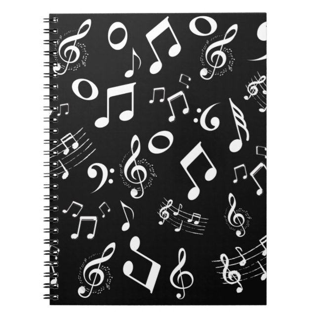 Caderno Espiral B&W Musical (Frente)