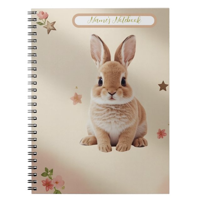 Caderno Espiral Baby Bunny Pastel Notebook (Frente)