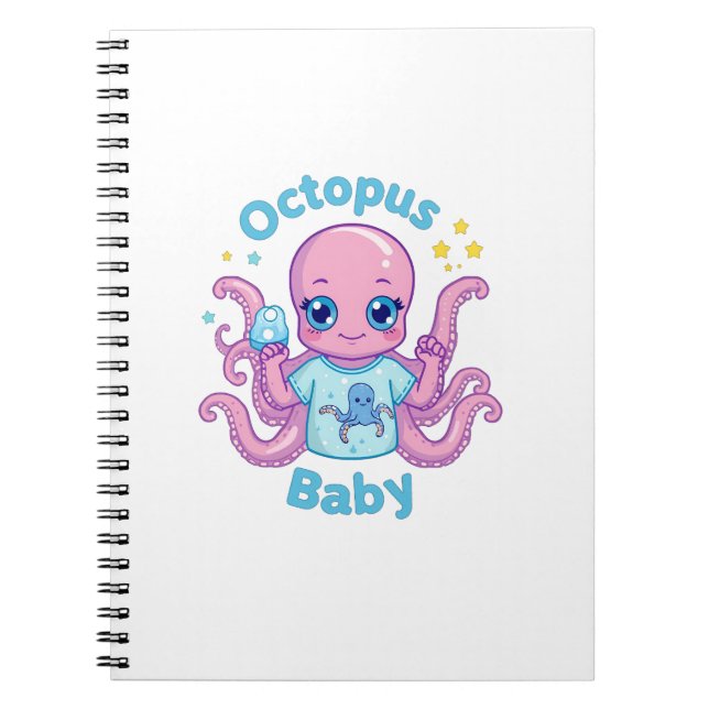 Caderno Espiral Baby carnet Octopus Baby  (Frente)