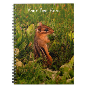 Caderno Espiral Baby Chipunk Animal Nature Art