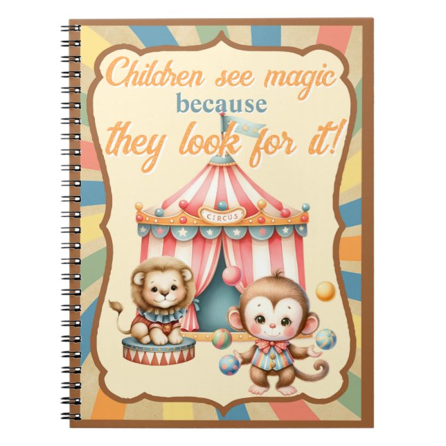 Caderno Espiral Baby Circus (Frente)