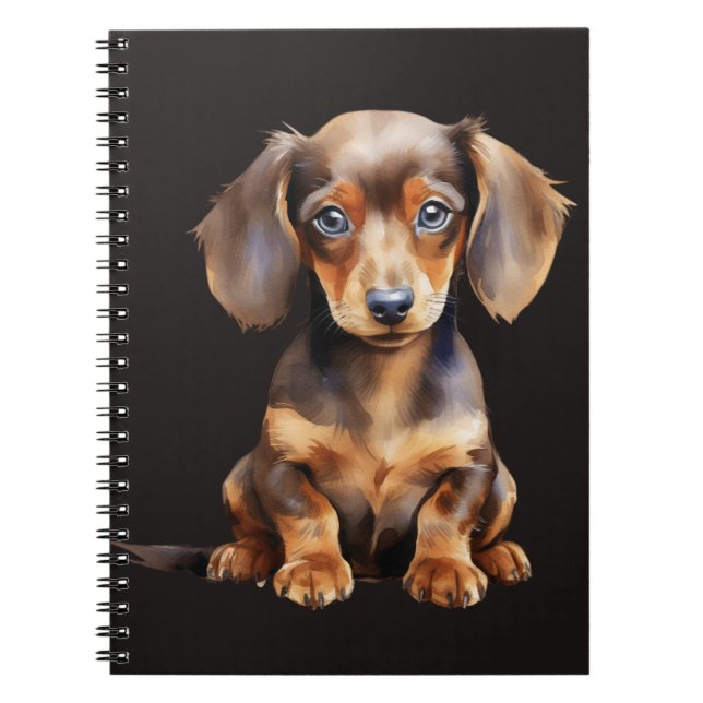 Caderno Espiral Baby Dachshund (Frente)