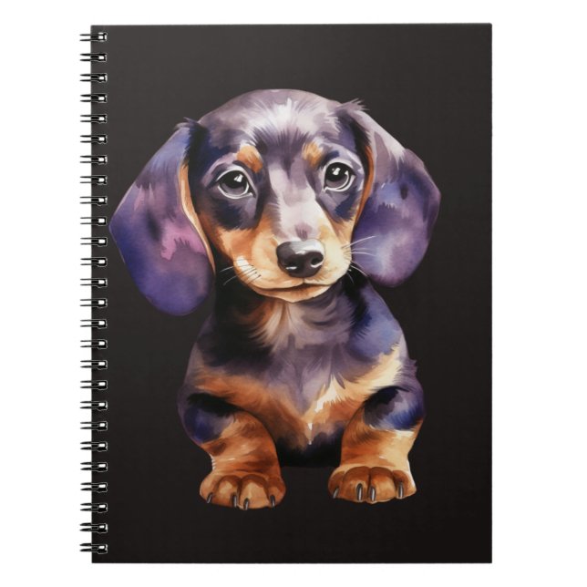 Caderno Espiral Baby Dachshund (Frente)