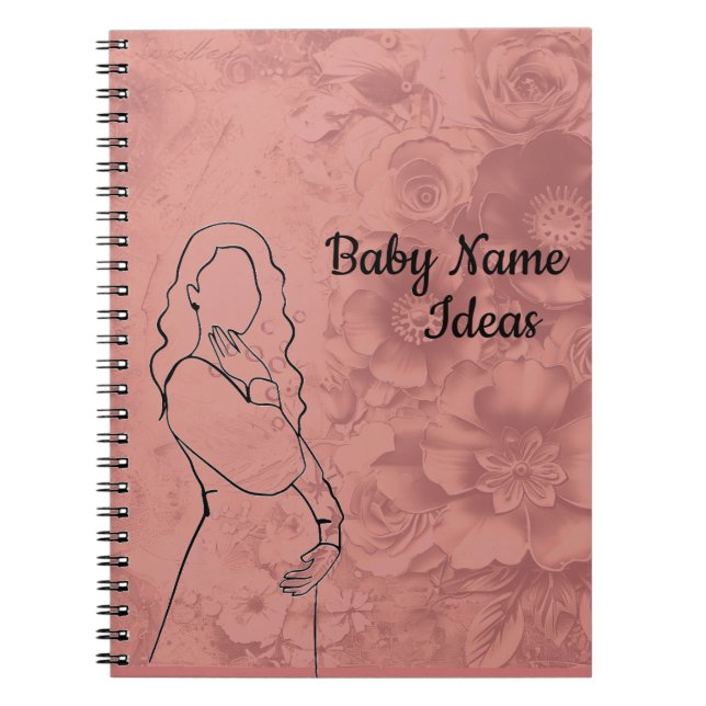 Caderno Espiral Baby Name Ideas (Frente)