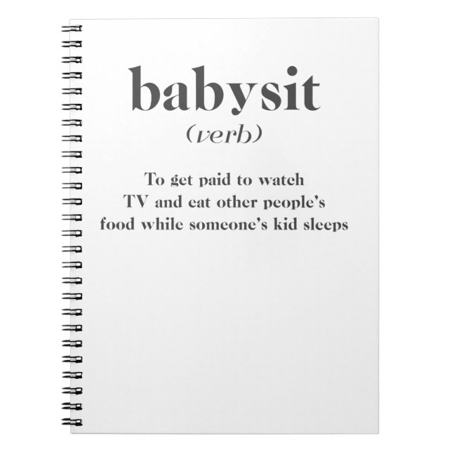 Caderno Espiral Babysit (Frente)