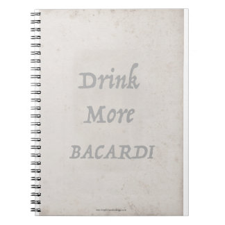 Caderno Espiral bacardi por tony fernandes