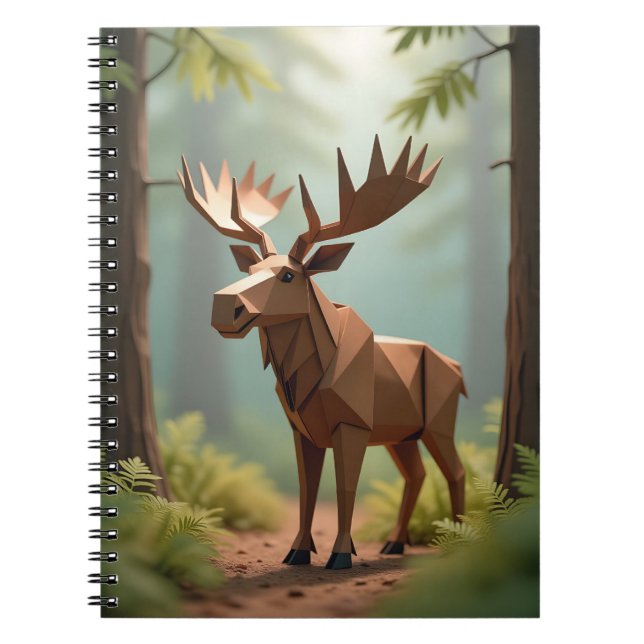 Caderno Espiral Back To School Origami Moose  (Frente)
