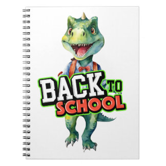 Caderno Espiral Back to School T-Rex