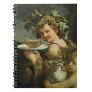 Caderno Espiral Baco (óleo em canvas)