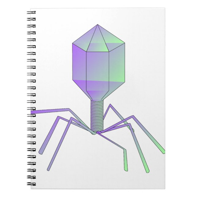 Caderno Espiral Bacteriófago (Frente)