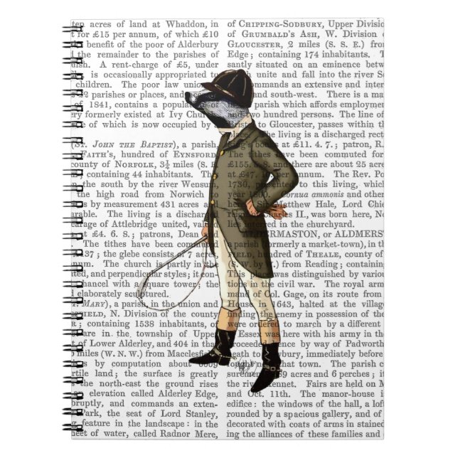 Caderno Espiral Badger O Cheio Do Cavaleiro (Frente)