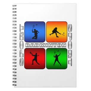 Caderno Espiral Badminton espectacular