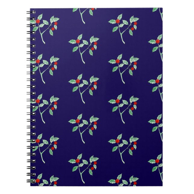 Caderno Espiral baga vermelha (Frente)