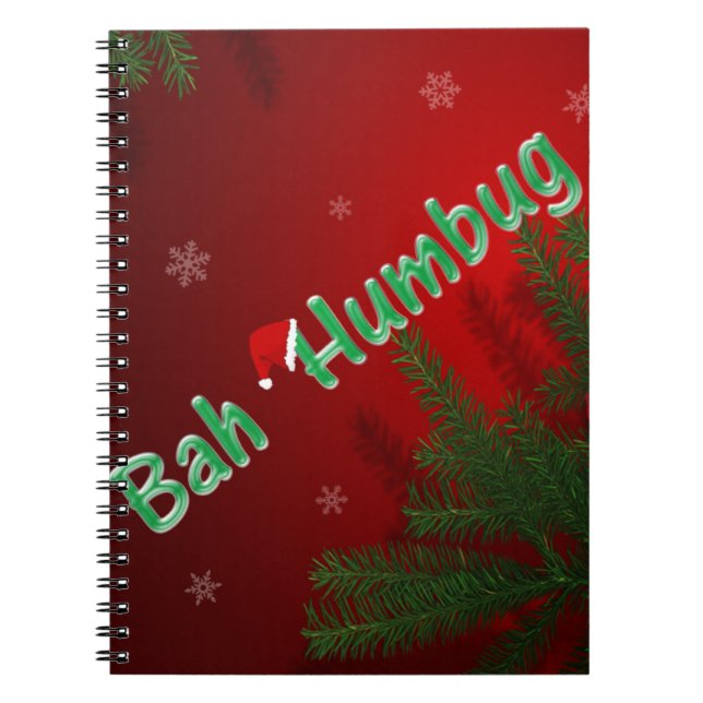 Caderno Espiral Bah Humbug (Frente)