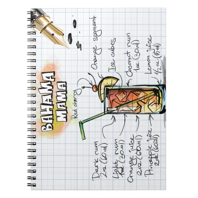 Caderno Espiral Bahama Mama (Frente)