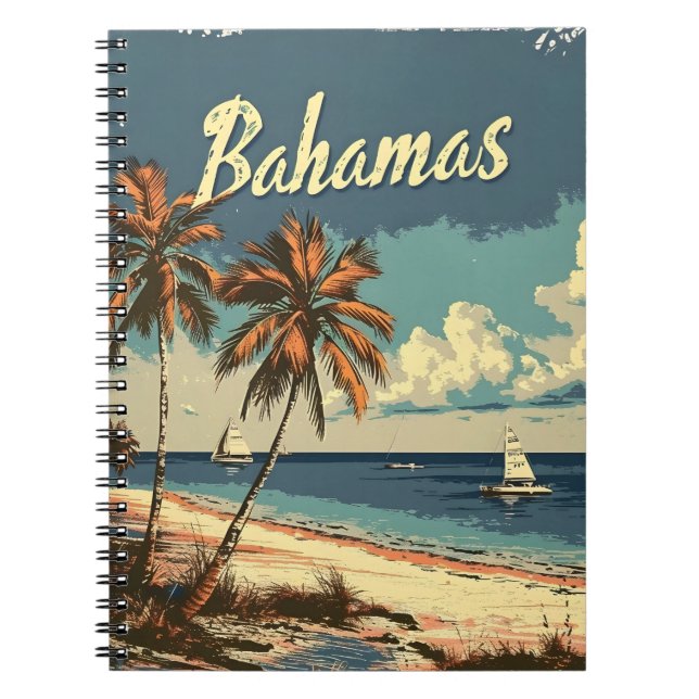 Caderno Espiral Bahamas Vintage (Frente)