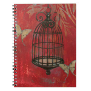 Caderno Espiral Baiagem Decorativa com Borboletas