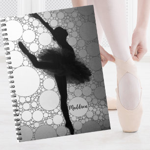 Caderno Espiral Bailarina de Dança de Ballet Personalizada