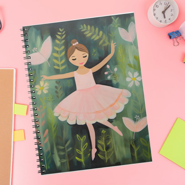 Caderno Espiral Bailarina Elegante  (Criador carregado)