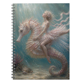 Caderno Espiral Bailarina Fofa em seu Cavalo-Marinho Rosa
